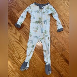 Burt’s bees boys unisex dinosaur zipper onesie organic cotton footie pajamas 12m